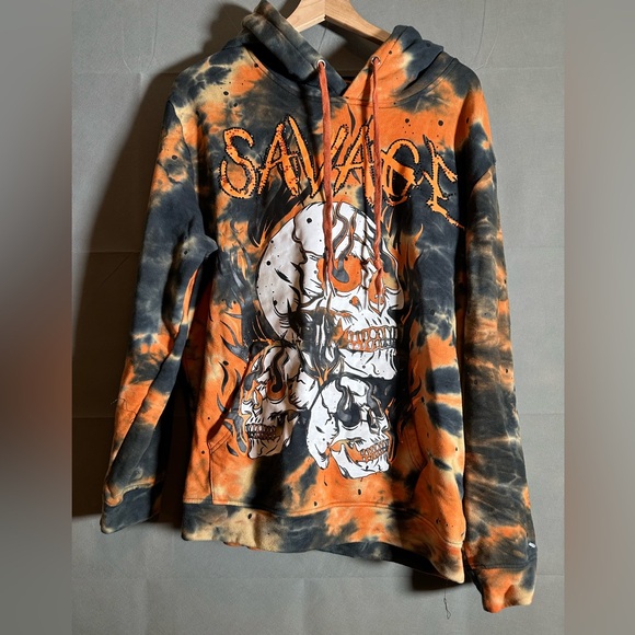 Mens GFTD LA Los Angeles hoodie size xl Gifted Souls Embellished Hoodie - Picture 1 of 4